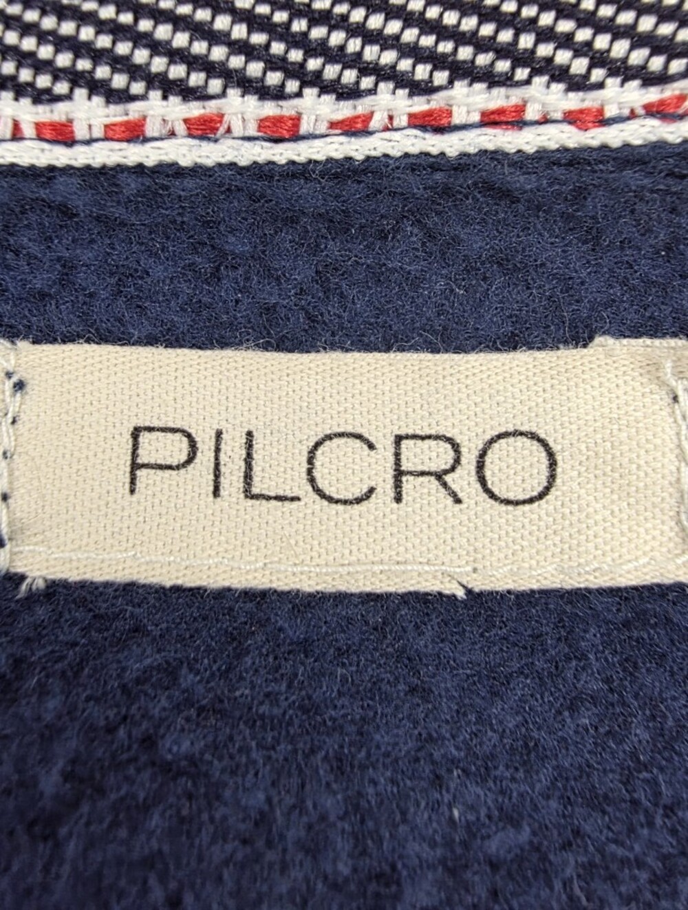 Pilcro Johnny Collar Pullover Navy Oversized Sweatshirt Anthropologie Size Large - Picture 10 of 12